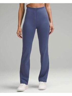 New Lululemon Pants Size 4 Smooth Fit Blue Shade High Rise Pull On W5EGSS